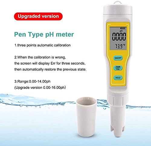 ZYZMH Digital ATC PH Medidores Automático calibração pH Solo Aquário seguro Piscina de água Testador de urina com sonda substituível