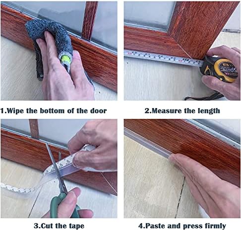 Tripação do tempo Tira de vedação da porta Faixa de vedação de portas adesiva para portas e janelas lacunas, bate de vedação por porta
