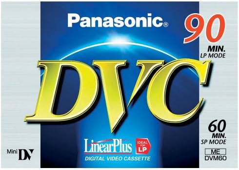 Fita DV DV60FE Panasonic para câmeras de DV, 60 minutos de jogo