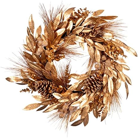 Vickerman 24 Silver Pinecone agulha Berry Christmas Wreath, ilatd