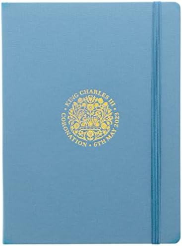 Letts King Charles Coronation Notebook Blue