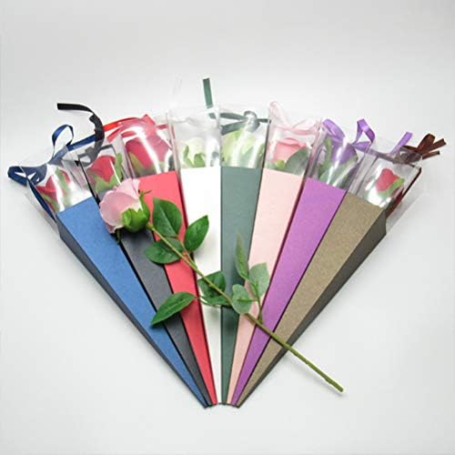 Bolsa de embalagem de rosa pretyzoom: papel de embalagem de embalagem de buquê floral Bouquet Bolsa de embalagem de embalagem de 42