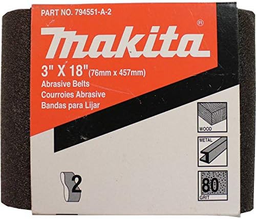 Makita 794554-A-2 de 3 polegadas por cinto abrasivo 100, 2 polegadas