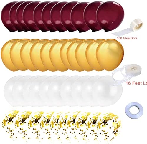 Decorações de graduação Maroon Gold 2023/Graduação Decorações de festa de 2023 balões de ouro Borgonha 40pcs/FSU graduado marrom