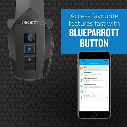 Blueparrottt B350-XT Ruído cancelando fone de ouvido Bluetooth-design atualizado com som líder do setor e conforto aprimorado, fone de ouvido com mãos livres com faixa sem fio expandida e proteção com classificação IP54