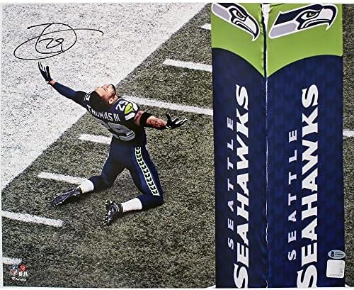 Earl Thomas assinou o Seattle Seahawks sem moldura 16 × 20 NFL Photo - Matando os braços - fotos autografadas da NFL