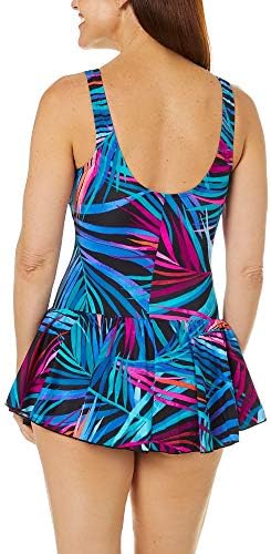 Maxine of Hollywood Women's Front Swim Dress One Piece Swimsuit