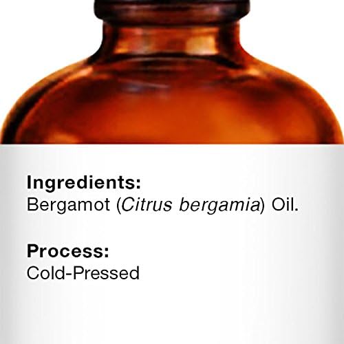 Majestic Pure Bergamot Oil, grau terapêutico, puro e natural, para aromaterapia, massagem, tópicos e usos domésticos, 1 fl oz