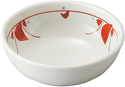 山下 工芸 tigela pequena, φ11,5 × 4cm, branca/preta/vermelha