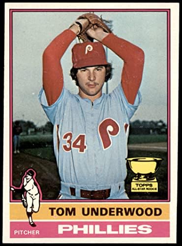 1976 Topps # 407 Tom Underwood Philadelphia Phillies NM/MT Phillies