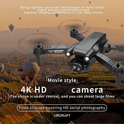 Drone infantil afeboo com câmera única - drone hd fpv, controle remoto de brinquedo legal para meninos meninas com