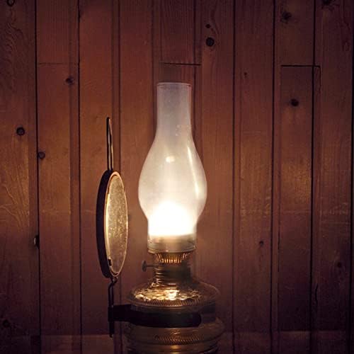 Toyvian Glass+Oil+Burner Lampshade transparente para lâmpada de óleo, lâmpadas de estilo antigo Lâmpadas de óleo Lampshade, Lâmpada