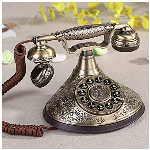 Mevida European Antique Telefone Retro Metal Body Home Telefone Líquido