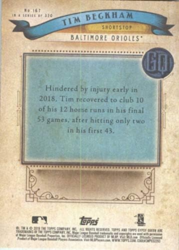2019 Topps Gypsy Queen #167 Tim Beckham Baltimore Orioles MLB Baseball Trading Card