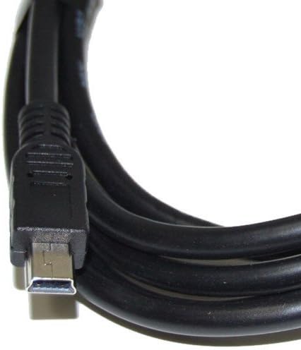 HQRP Extra Long 10ft USB a mini cabo USB compatível com Sony Handycam HDR-XR101 HDR-XR150 HDR-XR200 HDR-XR200V CORREA