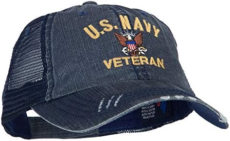 e4hats.com veterano da Marinha dos EUA bordados com baixa tampa de malha de algodão