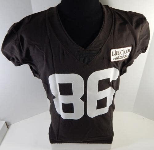 2020 Cleveland Browns Kyle Markway #86 Game usado Brown Practice Jersey 44 348 - Jerseys de jogo NFL não assinado usada
