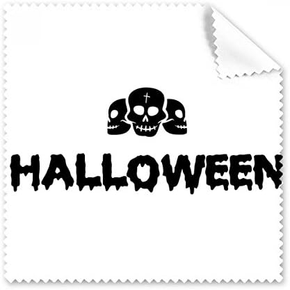 l Feliz fantasma Fear Halloween Limpeza de pano de pano Tela Limpador 5pcs