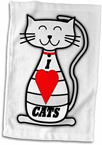 3drose Florene Décor II - Eu amo gatos - toalhas