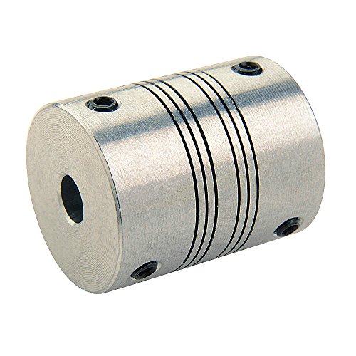 Ruland Psmr25-8-7-A 7075 Acoplamento de feixe de alumínio, estilo de parafuso de ajuste de 4-feixe, 8 mm x 7 mm, 25,4 mm OD,