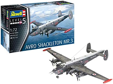 Revell GmbH Revell 03873 3873 1:72 Avro Shackleton Mk.3 Modelo de Modelo de Plástico Multicolor, 1/72