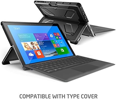 O novo caso Surface Pro 2017, fortaleza pesada i-blason armorbox dupla camada híbrida híbrida de proteção protetora de corpo inteiro compatível com o Microsoft Surface Pro 4 2015 sem protetor de tela construído na tela