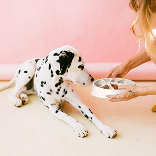 Tigela de cachorro de alimentador lento, anti-atingimento, comestão de bloat Stop Stop Libere ansiedade de tédio para pequenos