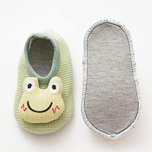 Qvkarw sandálias de algodão bebê leve sola sola sandálias unissex com decoração de desenhos animados para sapatos para crianças para
