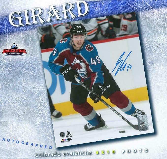 Sam Girard Colorado Avalanche assinou 8x10 Foto - 70237 - Fotos autografadas da NHL