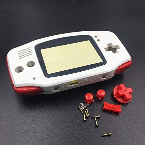Tampa completa da caixa de casca de alojamento para Nintendo Gameboy Advance GBA com tela e substituição de borracha e substituição da chave de fenda