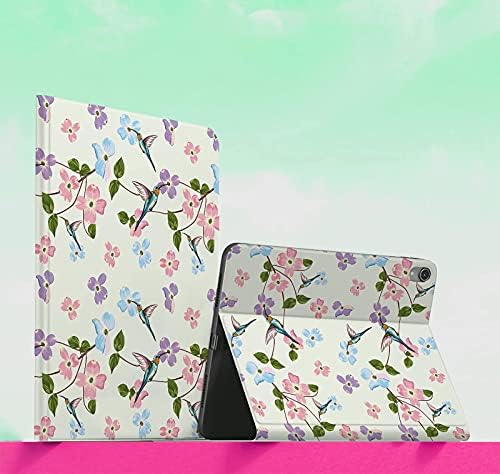 Para iPad mini 6 case 2021, belo projeto floral de projeto floral à prova de choque/sono/sono e suporte capa de idiota de toque para ipad mini 6ª geração 2021 libere behingbird e spring magnolia flores