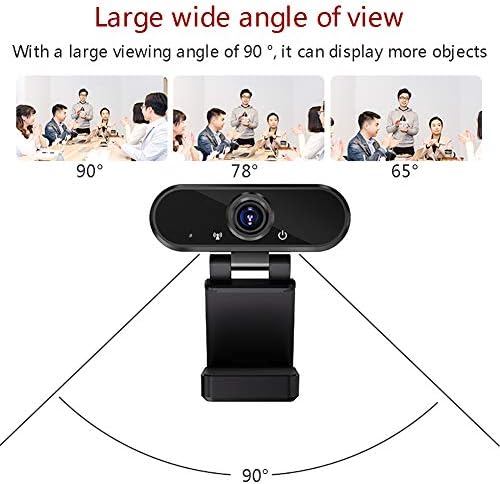 YNAYG Webcam Webcam 1080p Full HD Camera ， Smart Auto Focus Plug e Play de Microfon embutido, para chamadas de vídeo widescreen e ensino