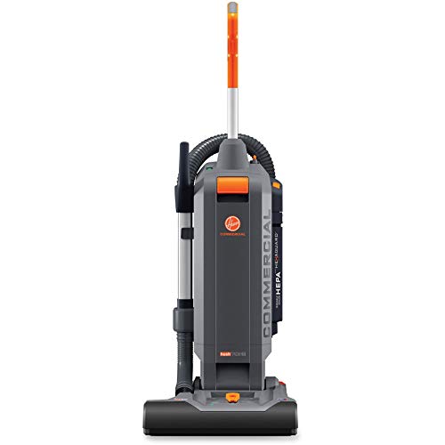 Hoover Commercial Hushtone Vacuum Cleaner, 15 polegadas com Intellibelt, para carpete e pisos duros, CH54115, cinza