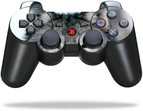 Decalque de pele de vinil protetor compatível com a Sony PlayStation 3 PS3 Controller Wrap Skins Wolf