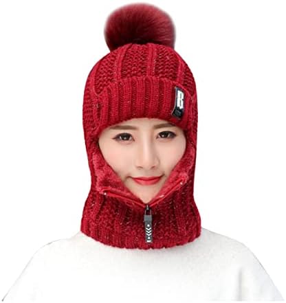 Chapéu de chapéu de abastecimento térmico de inverno Adicione o chapéu feminino que lança o tricô de bicicleta de