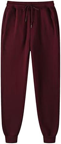 Calça de moletom ativa sólida de Wenkomg1, 12 cores Cantura elástica de cintura solta calças esportivas de roupas esportivas