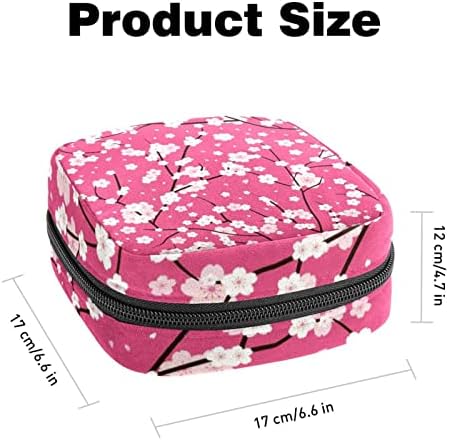 Bolsa de maquiagem floral rosa floral, bolsa de cosméticos, bolsa de higieness portátil para mulheres e meninas