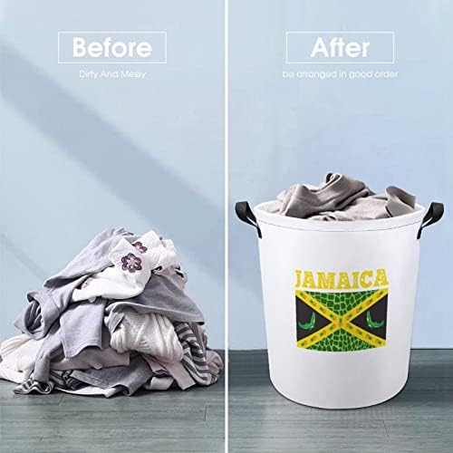 Bandeira da Jamaica grande cesta de lavanderia Saco de lava