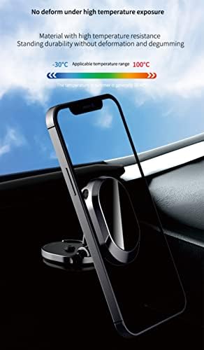 Porta de telefone magnético para carro, telefone magnético dobrável Montagem multifuncional de 360 ​​° Magneto de telefone para