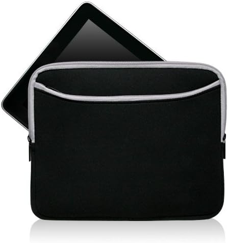 Caixa de ondas de caixa compatível com ipad - macacão com bolso, bolsa macia neoprene capa com zíper do bolso - super azul