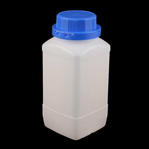 Aexit 2 PCS Garrafas e frascos de 1000 ml de plástico de boca largo largo amostra química de reagente garrafas de