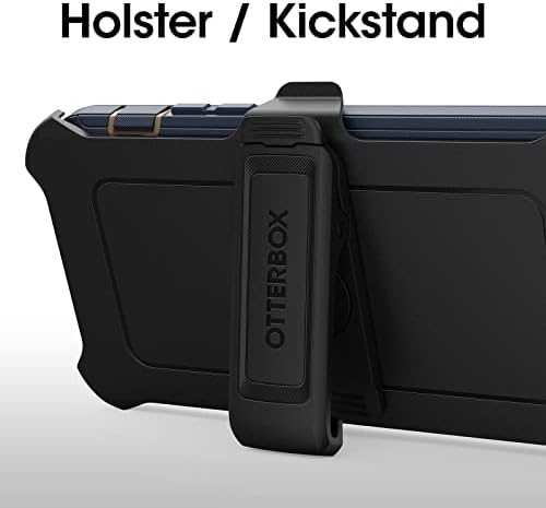 OtterBox iPhone 14 Pro Max Defender Series Case - Blue Suede Shoes, robusta e durável, com proteção por porta, inclui