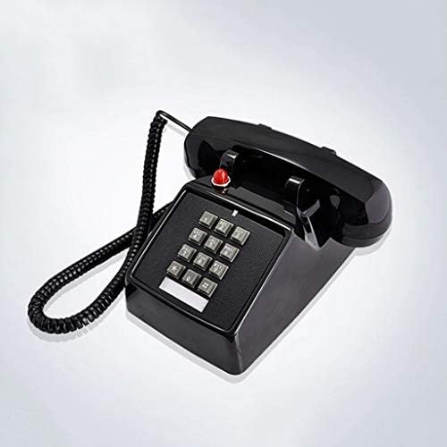 ZYZMH TELEFONE RETRO ROTÁRIO, PUSH BOTEL DILO BLACK ANTIGE Telefone, telefone do hotel para casa e