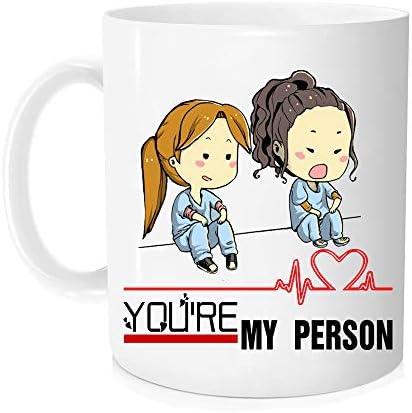 Caneca de café engraçada - você é minha pessoa - amiga xícara - caneca de aniversário para amiga mulher, amiga mulher, irmã - xícara de café fofa, amiga, irmãs - você é minha pessoa caneca - 11 oz