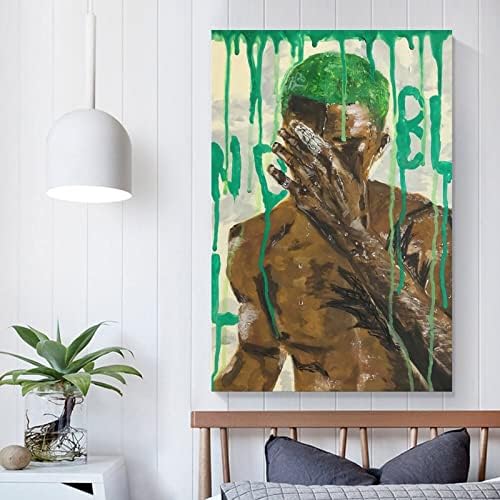 Poster de rapper gryec Frank Poster Ocean Pintura decorativa Canvas Posters de parede e impressão de arte Impressão moderna Decoração de quarto da família Posters 16x24inch