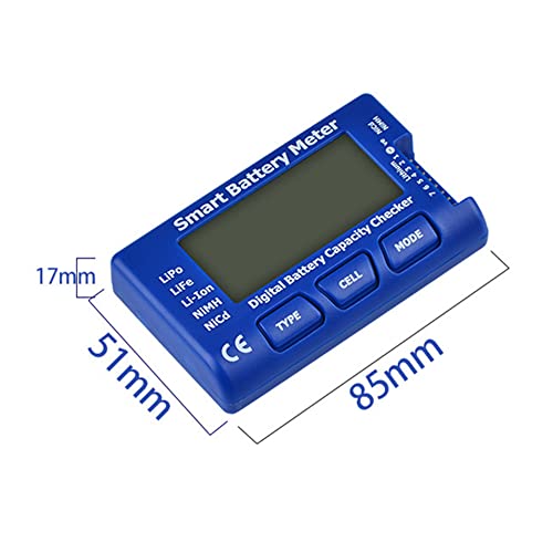 RC Medidor de células Digital Capacidade de bateria Controlador Testador de tensão Testador de tensão para Lipo & Life & Li-Lon