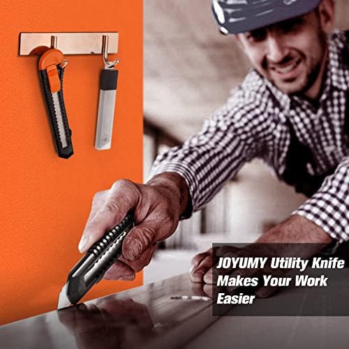 Joyumy 3 Pack utility Faca Cutter Retracável, faca compacta para caixas, papelão e caixas, com lâmina nítida de lâmina mais