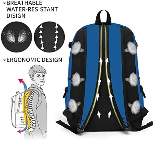 Rickyh Style School Backpack Travel Bag for Men & Women Lightweight College Back Pack com compartilhamento de laptop