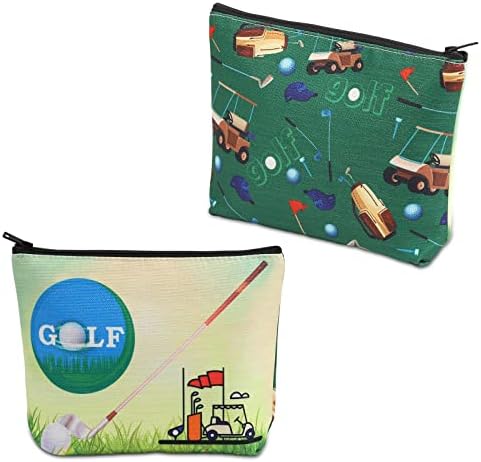 CMNIM Golf Makeup Bag Golf Gifts Golf Lover Gift for Women Golfer Golfe Golf Golf Gift Gift Lady Golf Cosmetic Bag Bolsa de zíper de viagem