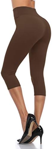 Veshine Women's High Chaist Workout Shorts/Yoga Capris Biker Yoga Running Compression Exercício de shorts